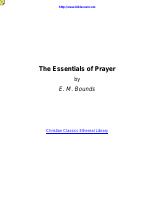 The Essentials Of Prayer-E.M.Bounds.pdf
